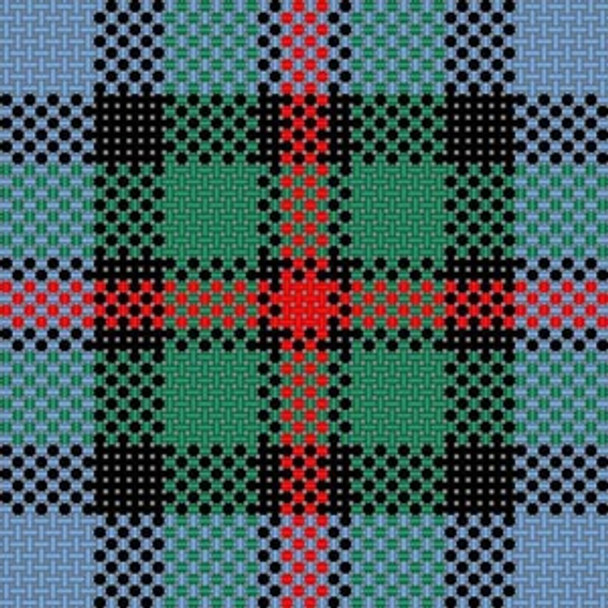 LP-175I  Plaid Coaster 13 Mesh 4x4 Linda Pietz