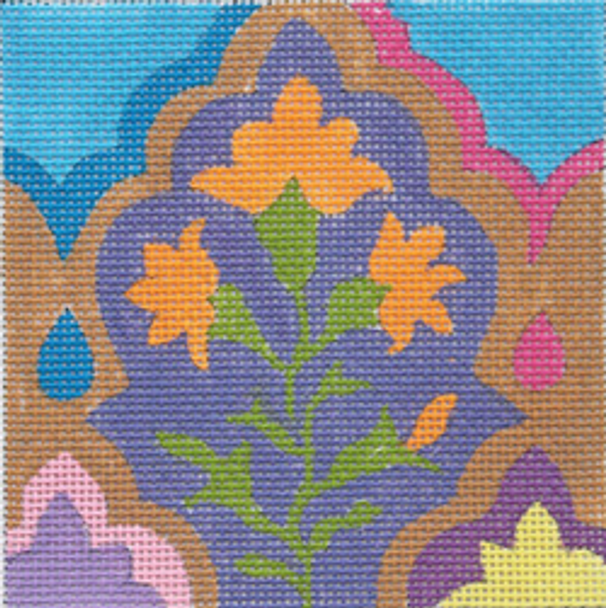 SC960 Arabesque tiles in purple 4 x 4 18 MESH SALLY COREY