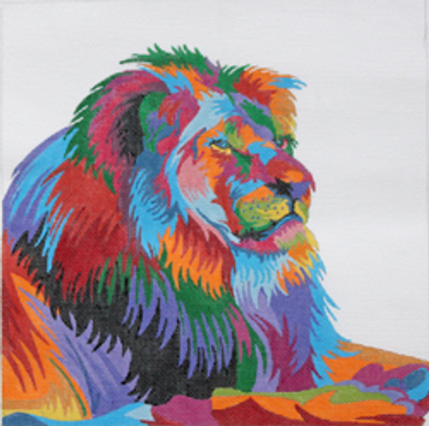 PDW413 WILDLIFE GALLERY:  SIMBA THE LION 10 X 10 13 Mesh  PRINCE DUNCAN WILLIAMS
