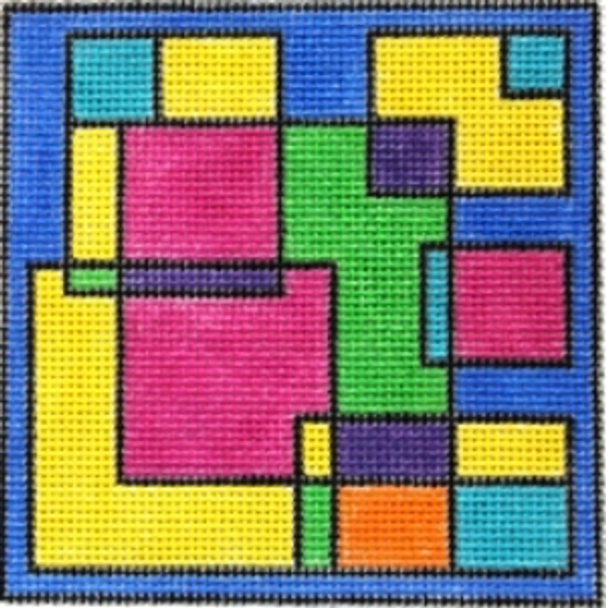 Ludw8054 Random Squares 5  X 5 13 Mesh LAURIE LUDWIN