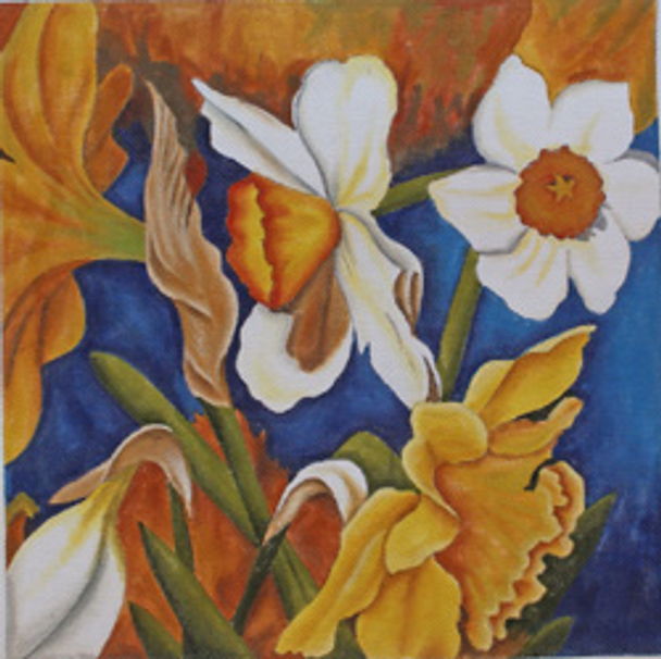 KDUKES 620 DAFFODIL GARDEN 12 X 12  18 Mesh KAREN DUKES