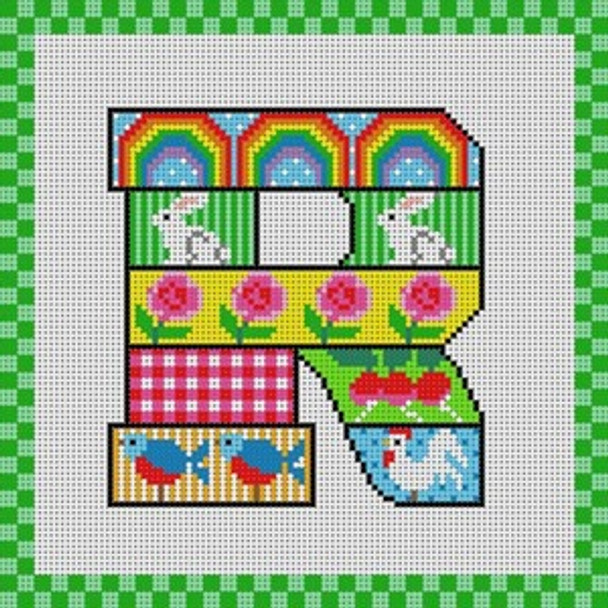 PC-1950R Gingham Block Alphabet Polly Carbonari