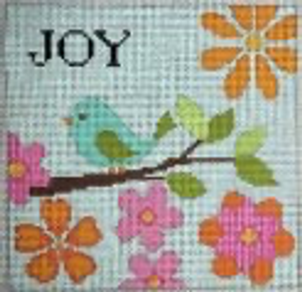 N127C "Joy" Bird on Branch 5x5 EyeCandy Needleart