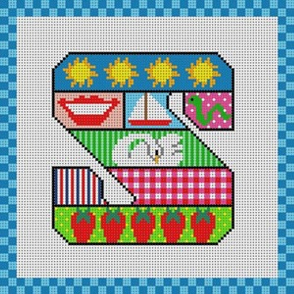 PC-1950S Gingham Block Alphabet Polly Carbonari