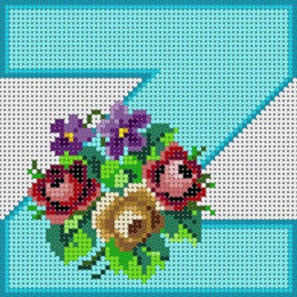 X-083 Treglown Designs Floral Bouquet Letter Z