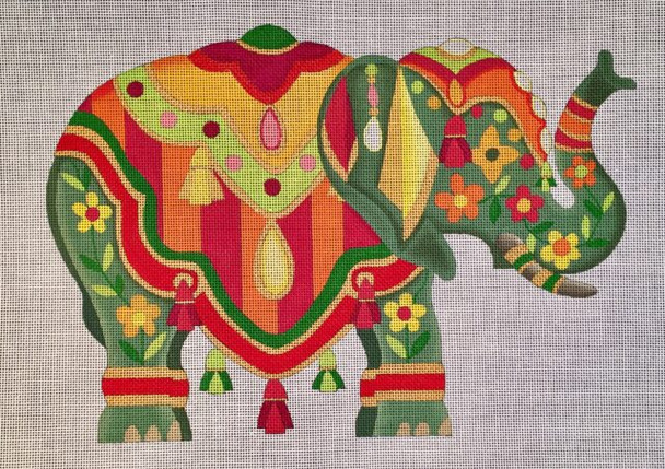 HO1313 EXOTIC ELEPHANT #1 10 x 14, 18 Mesh Raymond Crawford Designs