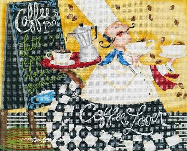 LL-CK05 Coffee Lover 9x7.5 18 Mesh LoriLynn Simms