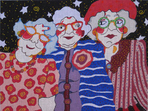 Maggie & Co. M-73 The Club Jerry Fenter 10-1/2 x 14 18 Mesh With Stitch Guide