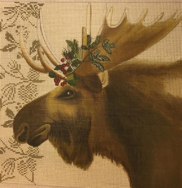 SN-AN11 Woodland Moose 8 x 8 18 Mesh Suzanne Nicoll