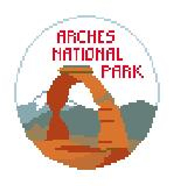 BT839 Arches National Park 4" diameter 18 Mesh Kathy Schenkel Designs