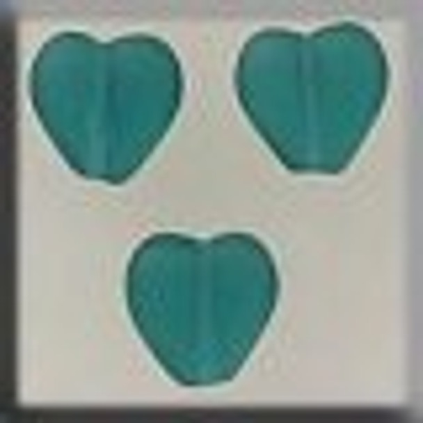12276 Mill Hill Glass Treasure Channeled Heart Matte Emerald