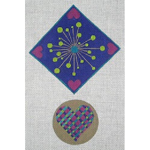 ZE303 Ornament Zecca  aprox 4.5″ x 5″Available in 18 mesh