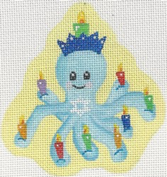 ab454 Octopus Menorah Man	4.5 x 4  18  Mesh