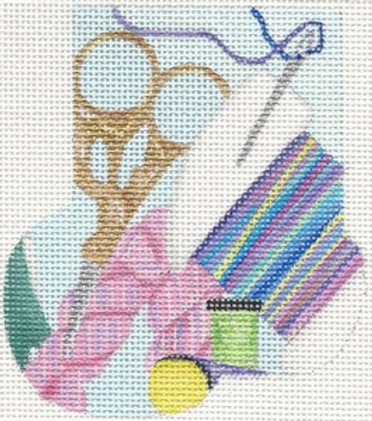 ab461 Needlepoint Mini Sock	4 x 3 / 8 x 7  18  Mesh