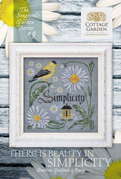 Songbird's Garden 9 - There Is Beauty In Simplicity 159w x 159h by Cottage Garden Samplings 19-1572 YT W