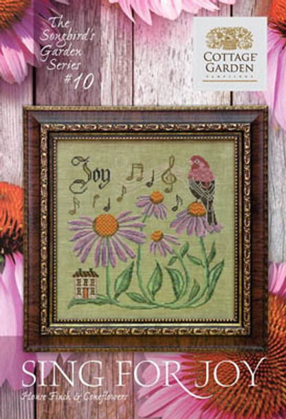 Songbird's Garden 10 - Sing For Joy 159w x 159h by Cottage Garden Samplings 19-1913 YT W