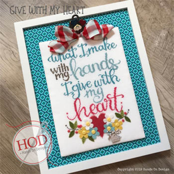 Give With My Heart 109 x 150 by Hands On Design 19-2148 YT