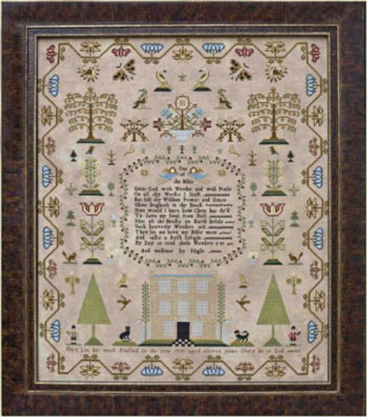 Mary Lea 1793 373w x 445h by Hands Across The Sea Samplers 19-2138 YT