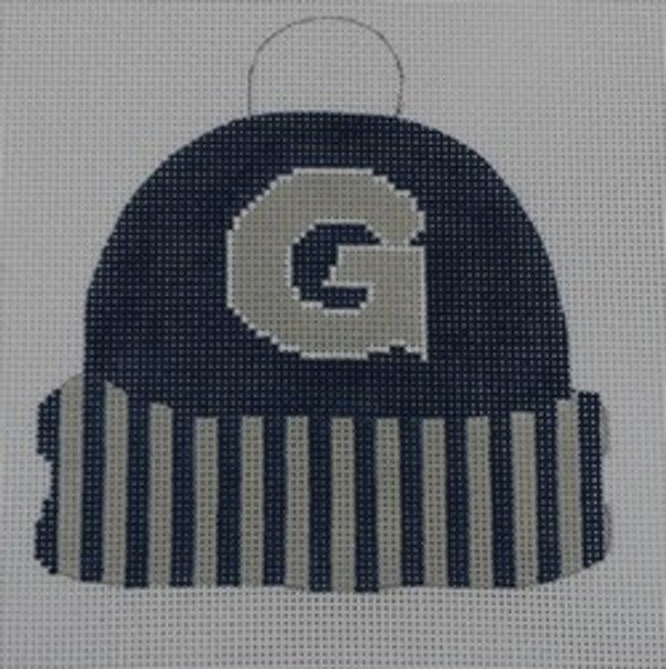 CC107 Georgetown Cap 4.25 x 4.5 18 Mesh Kristine Kingston Needlepoint Designs