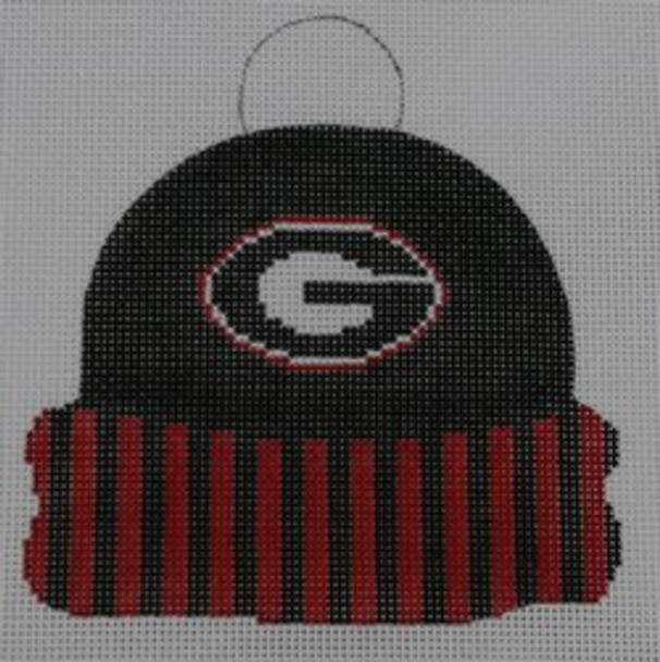 CC105 Georgia Cap 4.25 x 4.5 18 Mesh Kristine Kingston Needlepoint Designs