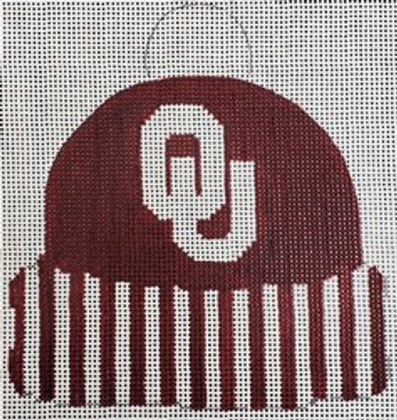 CC141 Oklahoma Cap  4.25 X 4.5 18 Mesh Kristine Kingston Needlepoint Designs