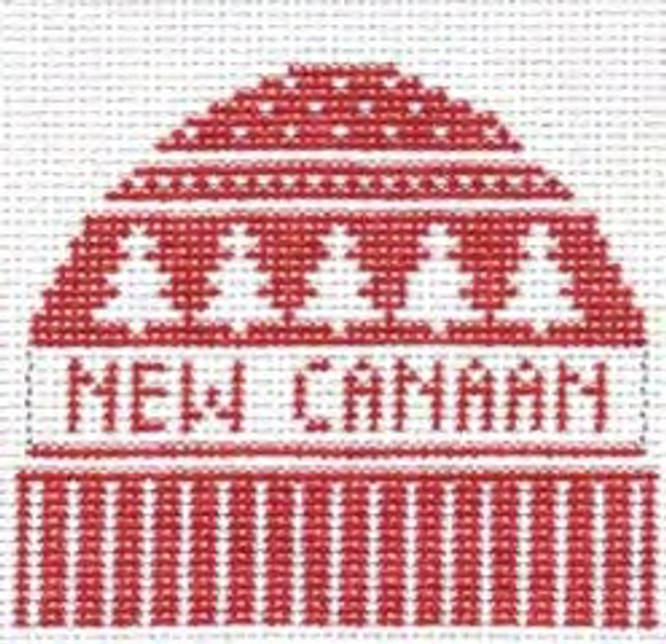 New Canaan Connecticut 3.5 x 4  13 Mesh Doolittle Stitchery H314