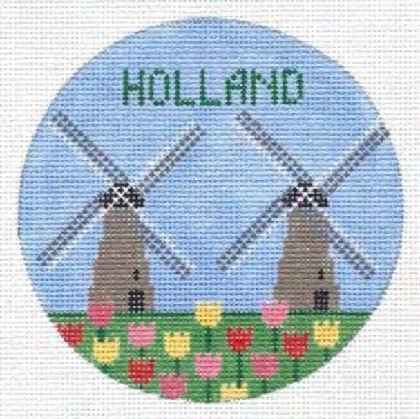 Holland Netherlands  4.25 x 4.25 18 Mesh Doolittle Stitchery R317