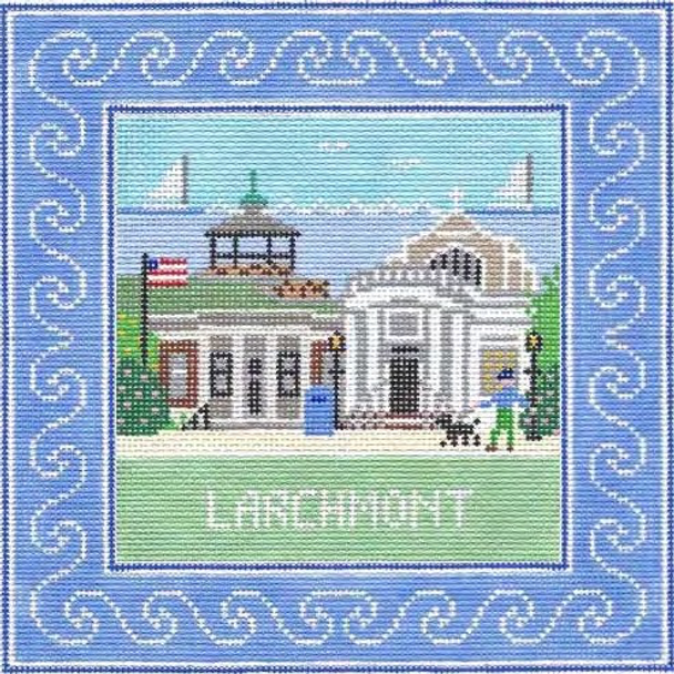 Larchmont New York  8.75 x 8.75 13 Mesh Doolittle Stitchery S307