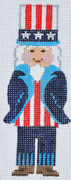 CH-367 Uncle Sam  2x31⁄2 18  Mesh With Stitch Guide CH Designs