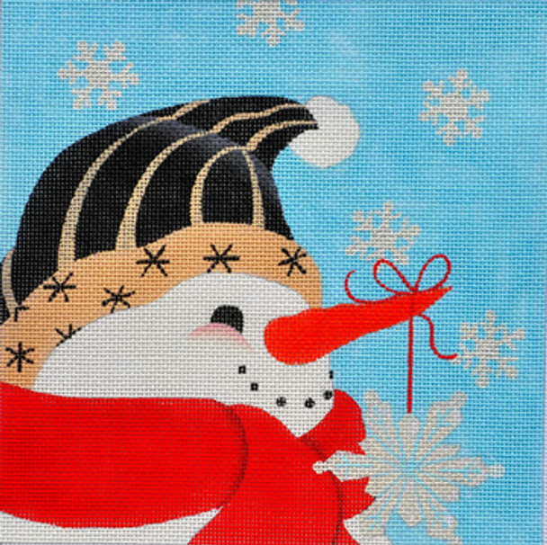 LD-54-13M Believe Snowman 8 x 8 13 Mesh LAINEY DANIELS