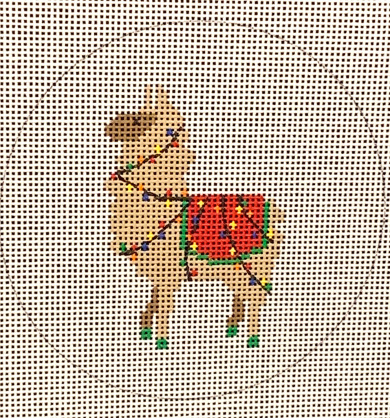 ZIA-148 Llama Christmas Lights 4" Round 18 Mesh ZIA DESIGNS