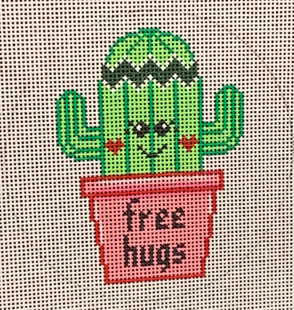 ZIA-150 Cactus Free Hugs 4" Round 18 Mesh ZIA DESIGNS