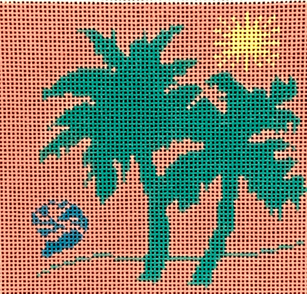 BP-47 Palm Tree Series - Green 4x4 18 Mesh BP Designs