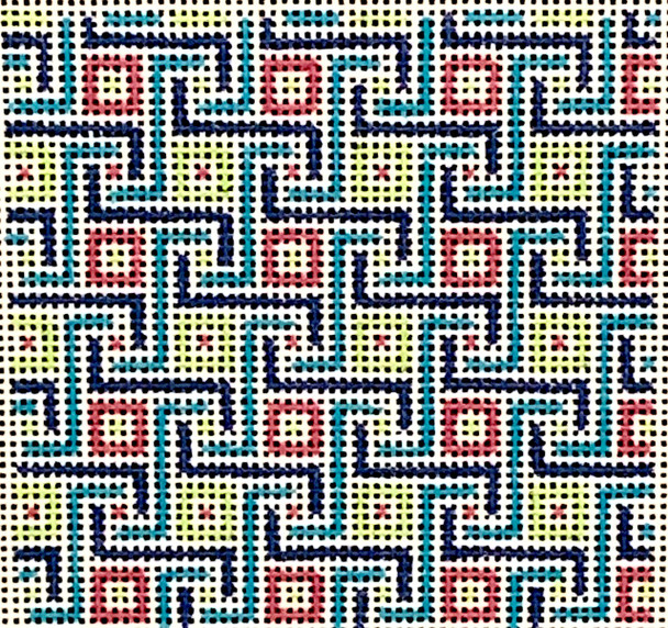 BP-58 Greek Key Insert 4 x 4 18 Mesh BP Designs