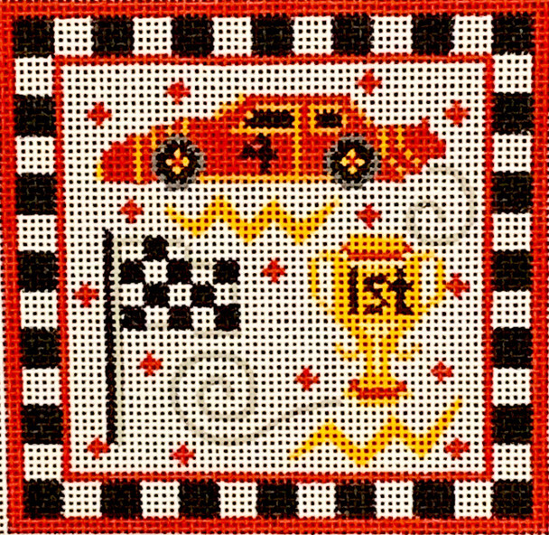 CH-552 Racing Square 4" x 4"  18 Mesh CH Designs