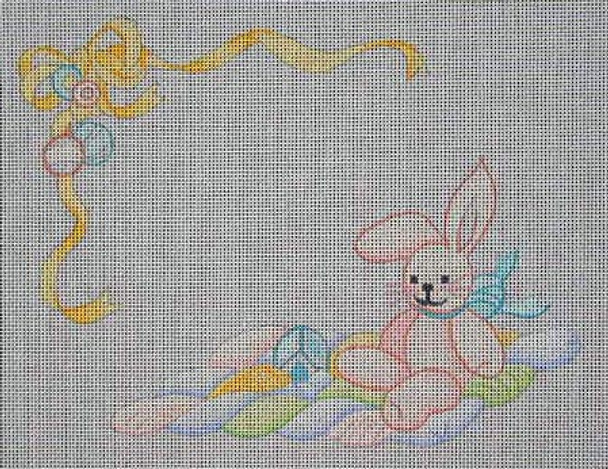 J-07 Bunny Birth Announcement 9x7 18 Mesh DESIGNS BY JINICE