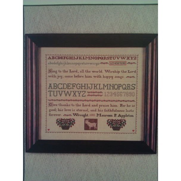 Kit 6 “Colonial Alphabet Praise Sampler” The Heart's Content