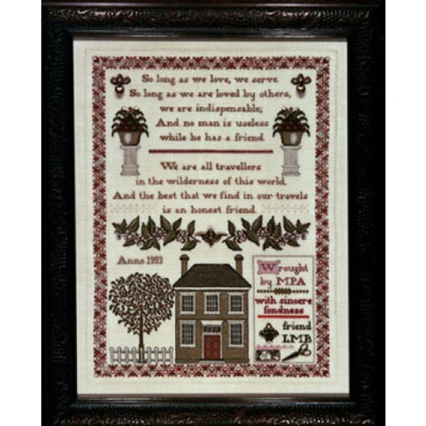 Kit 36“The Gift Of A Friend Sampler”, such fine detail! The Heart's Content