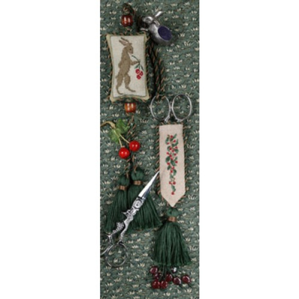 Kit 139 “Harvey” rabbit; incl  fob, cherry sheath & hare scissors  The Heart's Content