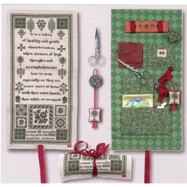 Kit 183 Splendor XXI “Needlewoman Minder”, COMPLETE KIT with rabbit scissors + great extras The Heart's Content