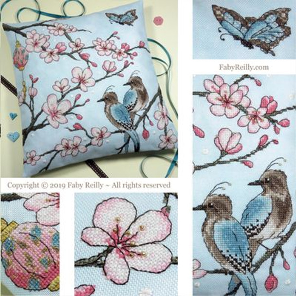 Cherry Blossom Cushion Faby Reilly Designs FRD-CBC 