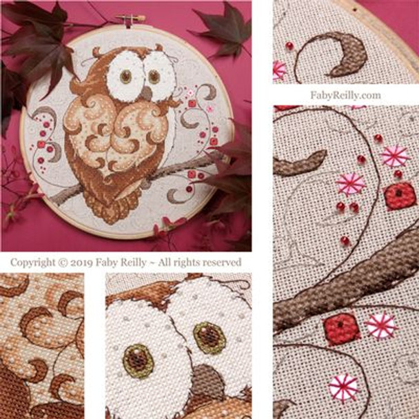 Sparkly Owl Hoop Faby Reilly Designs FRD-SOH 