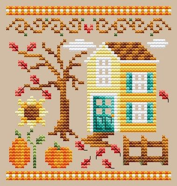 Pumpkin House 55w x 58h Shannon Christine SCD-PH 22-2476