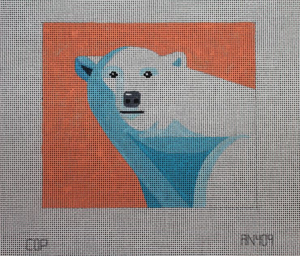 AN409 polar bear 8x7 13 Mesh Colors of Praise 