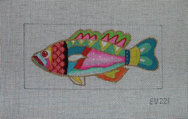 BR140 Fish 8.5 x 4  13 Mesh Colors of Praise