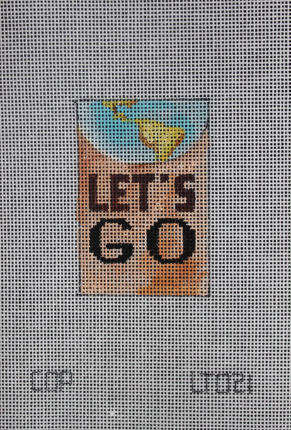 3 x 2 Luggage Tag Insert LT021 Let's GO 18 Mesh Colors of Praise