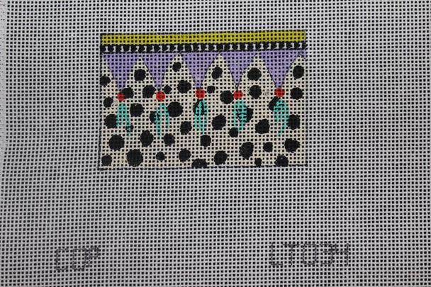 3 x 2 Luggage Tag Insert LT034 polka dots w tassels 18 Mesh Colors of Praise