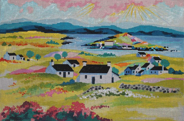 MC463 white houses landscape18x12 13 Mesh Colors of Praise