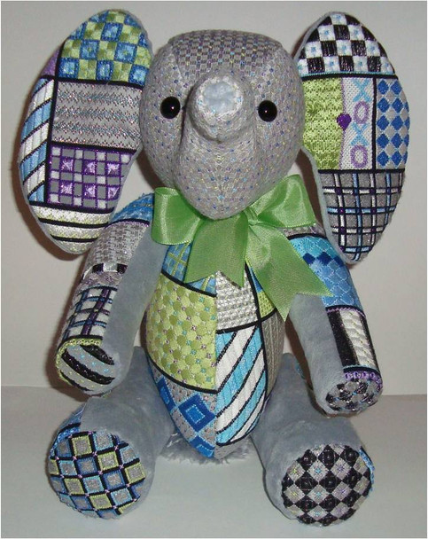 3D Eugene Elephant 13” x 12” 18 Mesh Sew Much Fun 