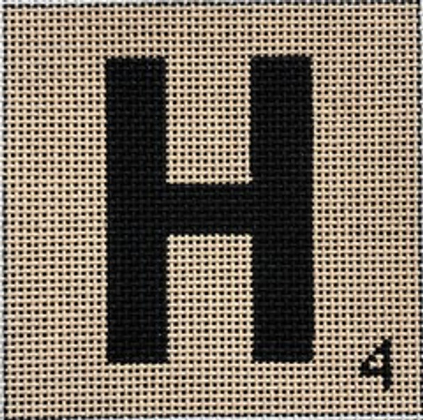 Scrabble H, 5″x5″, 13 Count Point2Pointe